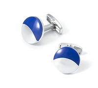 HAODUOO Jewelry Cufflinks European and American Fashion New Men's Cufflinks Creative Wild Round Enamel Cufflinks