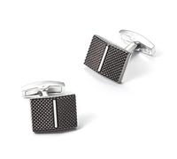 HAODUOO Jewelry Cufflinks European and American Fashion New Men's Rectangular Metal Cufflinks Creative French Shirt Business Wild Decorative Cufflinks