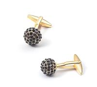 HAODUOO Jewelry Cufflinks Fashionable New Diamond-Studded Metal Cufflinks European and American Wild French Shirt Cufflinks Cuff Nails