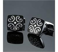 HAODUOO Mens Cufflinks Elegant Style Cuff Men's Shirt Cufflinks, Retro Pattern Cufflinks, Men's French Shirt Cufflinks Shirt Stud Cufflinks(9)