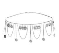 HAODUOO Retro Chain Belts for Women Waistbands Multilayer Long Tassel for Party Dress Waist Sandy Beach Chain Belts