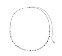 HAODUOO Womens Waist Chain Belt, Waist Body Chains for Women Elegant Hollow Heart Belly Chains for Women Sexy Belts(Silver)