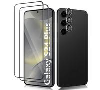 Haofun 2 Pièces Couverture Complète Verre Trempé pour Samsung Galaxy S24 Plus 5G et 1 Pièces Caméra Arrière Protecteur, Film Protection écran, 9H Dureté, Anti Rayures, Vitre Protection