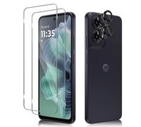 Haofun 2 Pièces Verre Trempé pour Motorola Moto G35 et 2 Pièces Caméra Arrière Protecteur, Film Protection écran, 9H Dureté, Anti Rayures, HD Vitre Protection