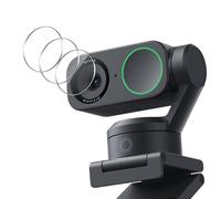 Haofun 3 pièces Protecteur d'écran pour Insta360 Link2 / Link 2C, Film Protecteur de Lentille Anti-Empreintes Digitales en Verre Trempé Ultra-Clair pour Insta360 Link2 / Link 2C