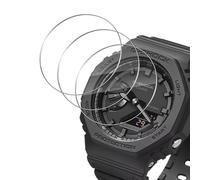 Haofun 3 Pièces Protection Écran pour Casio GA-2100-1A1ER/GA-b2100-1A Protecteur D'écran, sans Bulles, Anti-Rayures, HD Verre Trempé Couverture Complète Protection D'écran