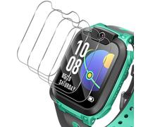 Haofun 4 Pièces Protection Écran pour IMOO Watch Phone Z1 Protecteur D'écran, sans Bulles, HD Verre Trempé Couverture Complète Protection D'écran (Transparent)