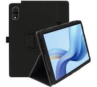 Haofun Coque Compatible avec Blackview Tab 90 WiFi/Tab 90/Tab 9 WiFi, Housse Etui de Slim Léger avec Dragonne, PU Flexible Cover avec Multi-Angle Fonction Support, Noir