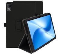 Haofun Coque Compatible avec DOOGEE U12, Housse Etui de Slim Léger avec Dragonne, PU Flexible Cover avec Multi-Angle Fonction Support, Noir