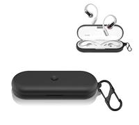 Haofun Coque Compatible avec Nothing Ear (Open), Housse de Protection Silicone, Supporte la Charge sans Fil, avec Porte-clés - Noir