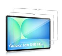 Haofun Protection Écran en Verre Trempé pour Samsung Galaxy Tab S10 FE+/S10 FE Plus, 2 Pièces Film de Protection, 9H Dureté Anti Rayures, Facile à Installer, HD Clair