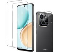 Haofun Verre Trempé pour Honor 400 Smart 4G, 2 Pièces Protecteur D'écran et 2 Pièces Caméra Arrière Protecteur, Film Protection écran, 9H Dureté, Anti Rayures, HD