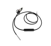 Haofy 1 Endoscope USB, Imagerie Claire avec Objectif de 0,15 Pouces, Résolution 1280 X 720 pour Tuyaux, égouts, Moteurs, Six Lumières LED Réglables Illuminent Les Zones Sombres, Câble Flexible