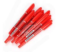 Haofy 10 Pièces Ensemble de Marqueurs de Dessin à Séchage Rapide Stylo Marqueur coloré à Double extrémité pour Croquis, Graffiti, Stylo Marqueur 5,5 "pour Artistes, Matière Plastique (rouge)