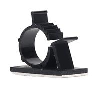 Haofy 100 Pièces Serre-Câbles Noirs Serre-Câbles Adhésifs Réglables Support d'attache de Câble en Nylon PA66 Réutilisable pour la Gestion des dans la Pièce et sur Le Lieu de Travail (YX-0810)