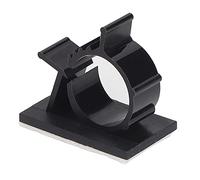 Haofy 100 Pièces Serre-Câbles Noirs Serre-Câbles Adhésifs Réglables Support d'attache de Câble en Nylon PA66 Réutilisable pour la Gestion des dans la Pièce et sur Le Lieu de Travail (YX-1316)