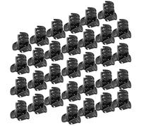 Haofy 100pcs Mini Pinces de Cheveux en Plastique Noir Petites Cheveux Couronne Griffes épingles à Forte Poignée Forte Conception Mignonne Clips de Cheveux avec une Forte Adhérence pour les Filles et
