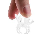 Haofy 100PCS Plant Support Orchid Clips Clips Vine Plant Clips, Clips de Libellule en Plastique de Jardin pour Soutenir Les tiges, tiges, vignes, Transparent(Transparent)