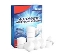 Haofy 12 Pièces Tablettes de Nettoyage de Toilettes, Eau de Javel à Libération Lente, Réservoir de Toilette de Salle de Bain, Tablettes de Nettoyage de Toilettes pour Entretien sans
