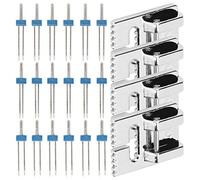 Haofy 18pcs à Double Aiguilles Jumelles, 4pcs Pressher Foot Set pour la Plupart