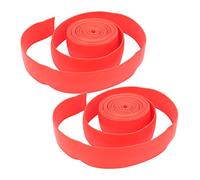 Haofy 2 Pièces/Ensemble de Bandes élastiques de Yoga de 2,5 M, Exercice Solide, Sangle Extensible pour Le Yoga et L'entraînement en Force, Idéal pour Les Exigences Physiques 260,0 G/9, Oz (Rouge)