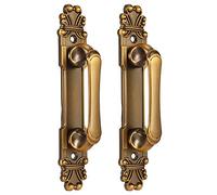 Haofy 2 pièces/ensemble poignée de porte de Style européen, poignée de traction de porte antique, poignée de porte coulissante en métal pour accessoire de placard de tiroir de matériel d'armoire