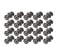 Haofy 20 Pcs Rivets en Cuivre pour l'artisanat du Cuir Attaches à Tête Ronde 0,35 X 0,31 Pouces Goujons Idéaux Amateurs de Bricolage Sacs Chaussures Kit de Réparation de Vêtements Plusieurs
