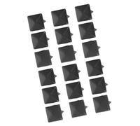 Haofy 200 Pièces Rivets Carrés en Métal pour Accessoires d'artisanat Cuir Bricolage Design élégant 9mm pour Sacs Chapeaux Vêtements (noir mat)