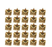 Haofy 400 Ensembles de Rivets à Pointes Carrés de 4 à 7 Mm, Accessoires Durables pour la Maroquinerie, les Sacs, les Chaussures, les Ceintures, L'artisanat, Or/argent/couleur Pistolet/bronze pour