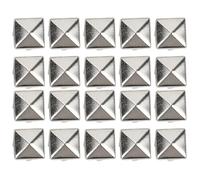 Haofy 400 Ensembles de Rivets à Pointes Carrés de 4 à 7 Mm, Accessoires Durables pour la Maroquinerie, les Sacs, les Chaussures, les Ceintures, L'artisanat, Or/argent/couleur Pistolet/bronze pour