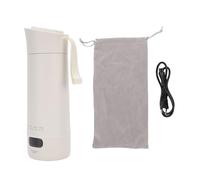 Haofy 400ml Bouilloire électrique Portable 110V US Plug 220V Norme Européenne de Voyage Chaudière à Eau avec Affichage Numérique 3min de Chauffage Rapide 4 Réglages de Température (Plug UE 220V)