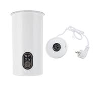 Haofy 480 Ml Milk Frother Lait électrique Mâle en Acier Inoxydable, Fabricant de Mousse Chaude et Froide à Grande capacité pour Chocolats Chauds avec Revêtement sans Bâton à L'intérieur (Prise UE)