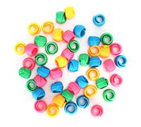 Haofy 48pcs Tile Spools Saver Huggers Huggers Bobin Support, Matériau en Silicone Doux, Robuste et Réutilisable, Empêcher le Nœud de Fil pour la Machine à Coudre avec de Grandes Bobines Commerciales