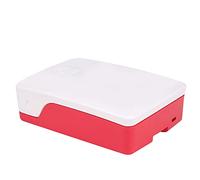 Haofy 4B Boîtier ABS Coque Encliquetable Trou de Transmission de Lumière Boîtier Tactile Délicat pour Les Amateurs de Bricolage Blanc Rouge (Blanc Rouge)