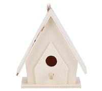Haofy 4pcs Bird House, Mini Suspendu en Bois House Nests Cage Ornement Crafts for Garden Courtyard Decor