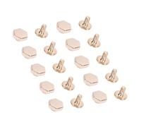 Haofy 50 Ensembles de Rivets Hexagonaux en Alliage de Zinc de 8 Mm pour l'artisanat du Cuir, la Décoration de Vêtements, Ensemble Complet avec Installation Facile, Ajoute un Style Moderne aux Sacs,