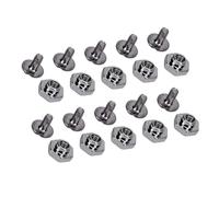 Haofy 50 Ensembles de Rivets Hexagonaux en Alliage de Zinc de 8 Mm pour l'artisanat du Cuir, la Décoration de Vêtements, Ensemble Complet avec Installation Facile, Ajoute un Style Moderne aux Sacs,