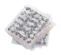 Haofy 50 Feuilles Nail Stickers 3D Fleur Nail Art Autocollants Stickers Decal DIY Décoration Outils