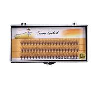 Haofy 60 PCS Extensions de Cils Individuel Cils Volume 3D Ventilateurs Naturels Faux Cils 9-12 MM (12mm)