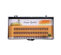 Haofy 60 PCS Extensions de Cils Individuel Cils Volume 3D Ventilateurs Naturels Faux Cils 9-12 MM(9mm)