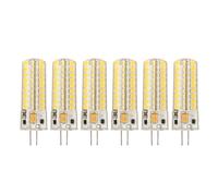 Haofy 6pcs G4 LED Ampoule 700LM 7W 72LED 360 Degrés Éclairage Silicone G4 Ampoule pour Plafonnier Applique AC DC12V G4 LED Ampoule G4 Ampoule Ampoule(#2)