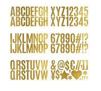 Haofy 8 Ensembles 100 Pièces Autocollants Imperméables Auto-adhésifs avec Lettres Majuscules et Chiffres pour Boîte aux Lettres, Panneau de Fenêtre, Porte de Voiture, Usage (à chaud TN-2,5