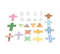 Haofy 8Pcs Transparent Géométrique avec Couvercles Amovibles, 3D Formes Géométrie Solides pour Math Education Volume Mesure En Classe Outils D'apprentissage