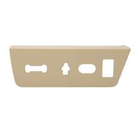 Haofy 9L3Z MA Panneau de Commutation du Siège Conducteur 4 Trous (Beige) | Boîtier de Réglage du Siège Gauche, Remplacement 2009-2014, Garniture ABS Mat, Installation de Montage par Boucle,