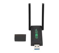 Haofy Adaptateur à Vitesses élevées -USB -WiFi Double Antenne Double Bande 5G 2.4G, Performances Stables pour L'adaptateur sans Fil D'ordinateur Portable