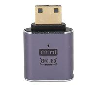 Haofy Adaptateur, Connecteur d'interface Multimédia HD en Alliage d'aluminium 48 Gbit/s Mâle à Femelle Portable pour la Maison