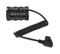 Haofy Adaptateur de Câble enroulé de Batterie Factice D Tap vers NP F, Alimentation Haute efficacité pour Caméras, Lumières LED, Moniteurs, 1 Pièce