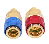 Haofy Adaptateur de Coupleurs Rapides R134A, Connecteur Haute Pression pour Automobile, qualité Stable, 2 Pièces (R134A)