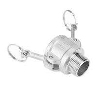 Haofy Adaptateur de Pompe à Déchets en Acier Inoxydable de Haute qualité DN20 3/4"B pour Connexions de Pompe à Déchets et de Camions à Vide, 1 Pièce, adapté à un Usage Domestique ou Industriel