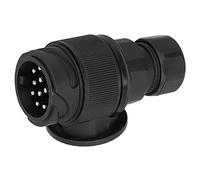 Haofy Adaptateur de Prise de Remorque étanche 13 Broches pour Connecteur de Faisceau de Câblage de Caravane-Facile à Installer ABS Noir adapté au Remplacement